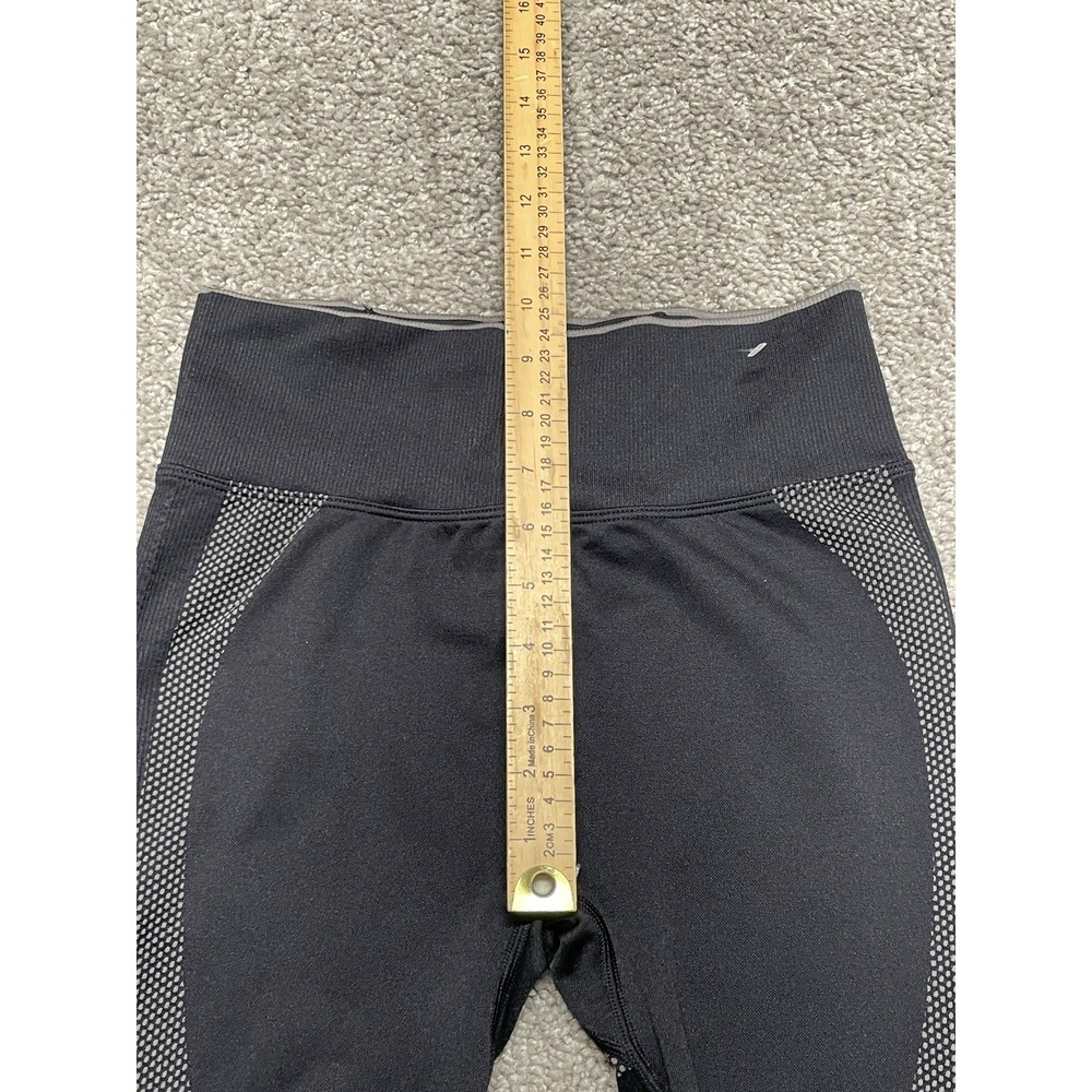 PINK‎ ACTIVE Victoria's Secret Leggings Women's M Black Pink Seamless Ankle Yoga - Picture 7 of 7